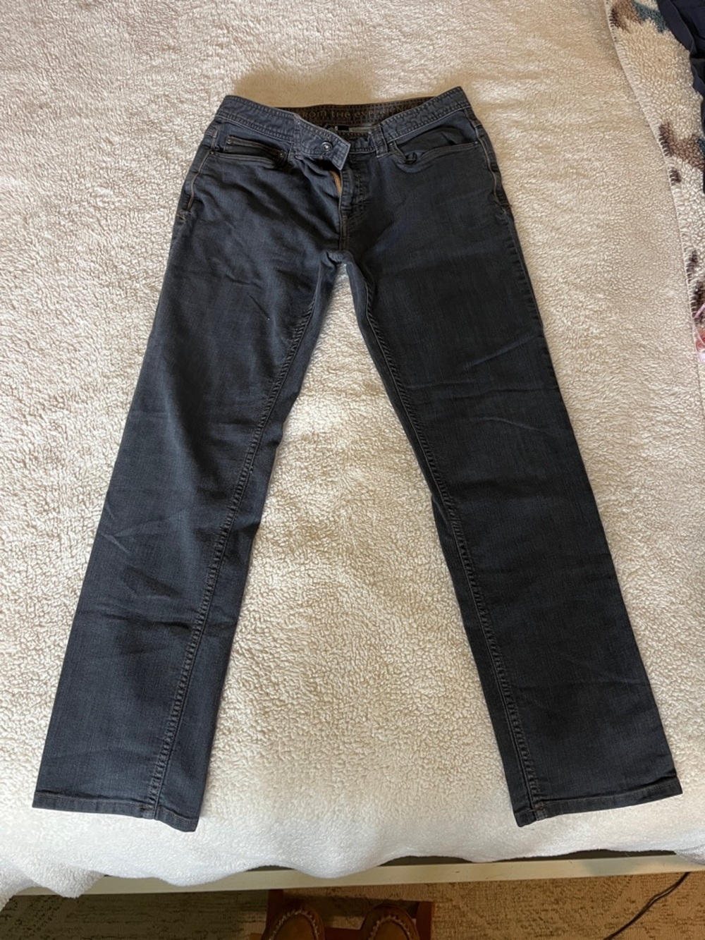 Men’s Prana Dark Gray Slim Fit Jeans